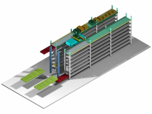 Automated Case Warehouse Operation Animation